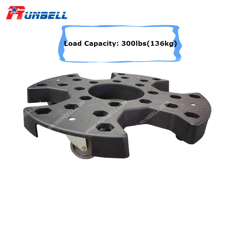 Plastic Maker Truck Wheel Dolly Track Tire Wheel Moving Dolly