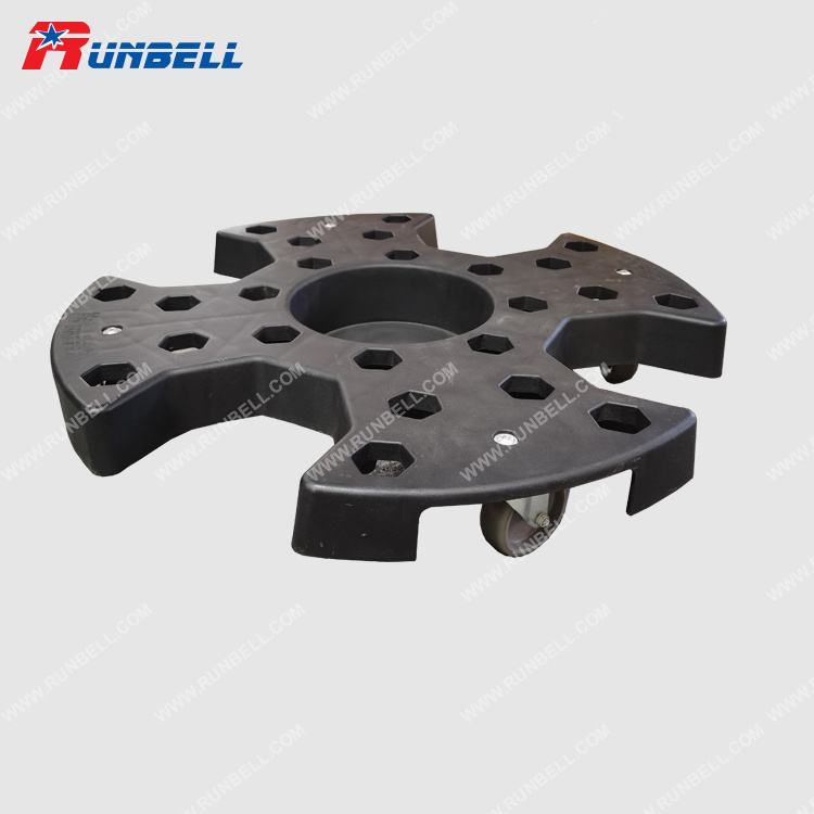 Plastic Maker Truck Wheel Dolly Track Tire Wheel Moving Dolly