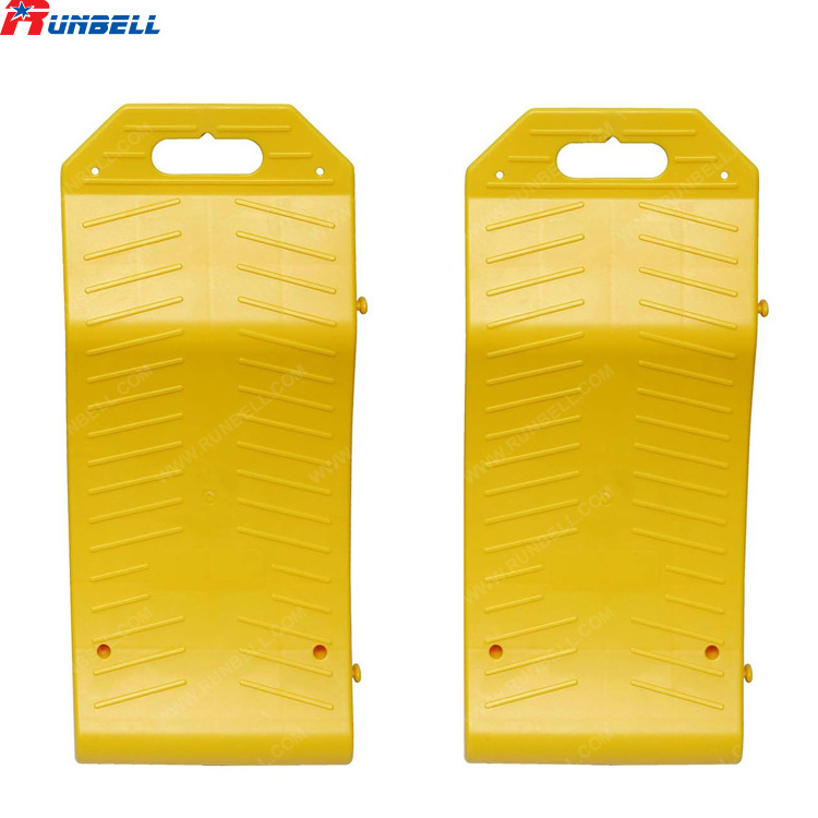 Plastic Curved Super Car Parking Stop Guide Mat Car Storage Tire Cradles Car Tyre Protector Saver Prevent Tire Flat Spots