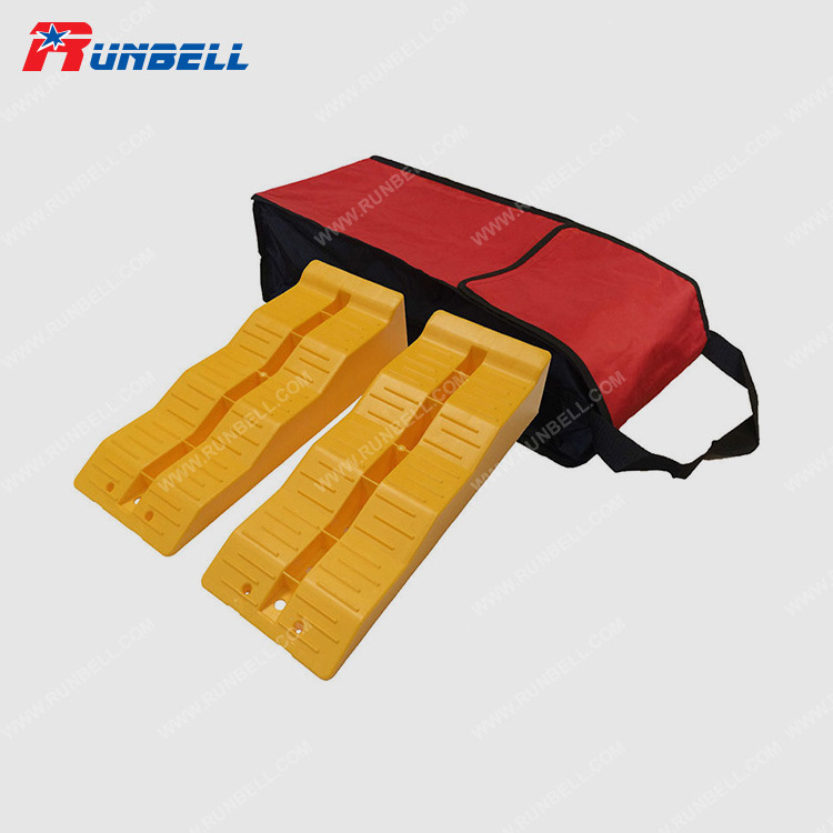 Hot Sale 5 Ton Sports Repair Car Ramp Lift Plastic Wheel Levelling Ramp Garage Jack Car Ramp