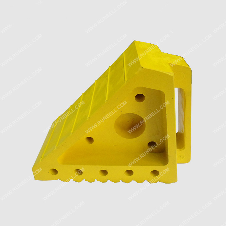 Rubber Tyre Wheel Chock Stop Block Auto Cars Stopper Roadside Emergency Block Rubber Stopper For Trailer