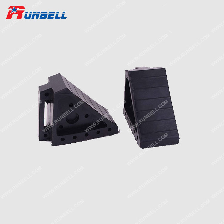 Rubber Tyre Wheel Chock Stop Block Auto Cars Stopper Roadside Emergency Block Rubber Stopper For Trailer