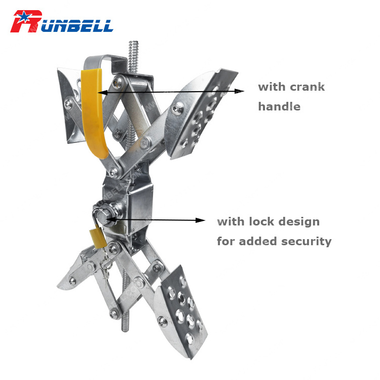 Wheel Stabilizer X Shaped Wheel Chock for Dual and Single Axle Camper Trailer