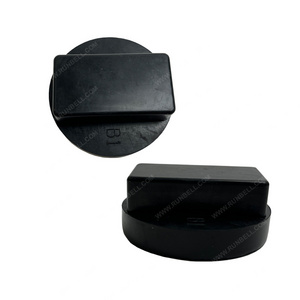 Black Square Plates EPDM Reclaimed Rubber Raw Material Lifting Jack Pad