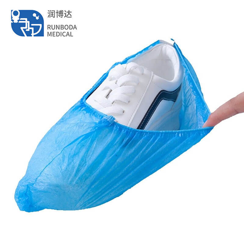 good quality disposable nonwoven cover shoes hospital doctor glasses cleaning disposable cpe shoe covers long