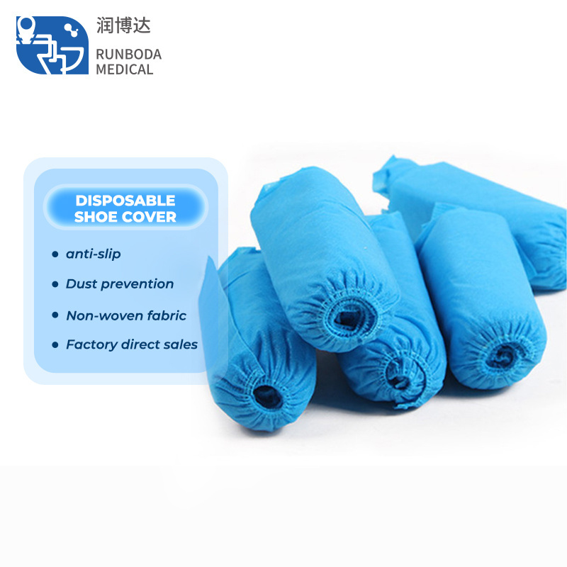 good quality disposable nonwoven cover shoes hospital doctor glasses cleaning disposable cpe shoe covers long