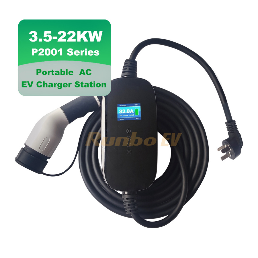 RunboEV P2001 ev charging pile mini wall charger 11kw 22kw wall charger byd tesla home ev charger