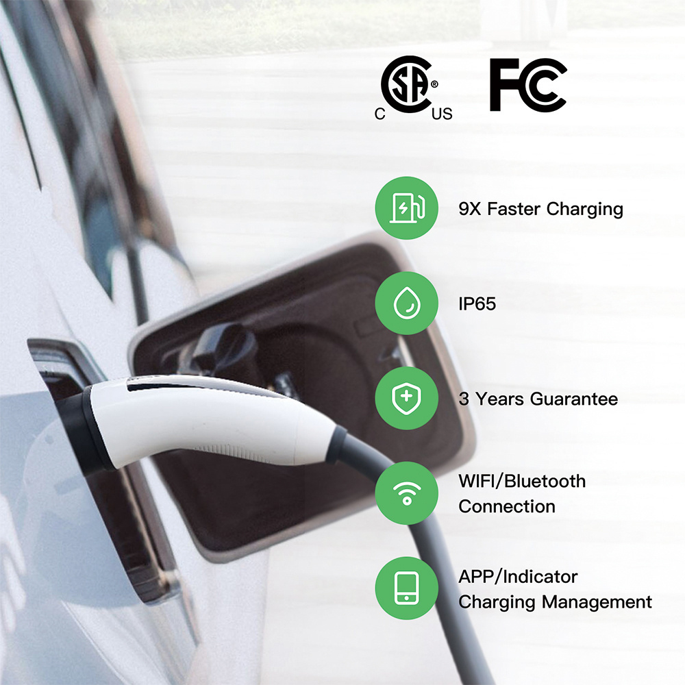 Home electric car charger ev charging station 16A 32A type1 type 2 3.5KW 7KW 11.5kw mobile EV charger station for Tesla