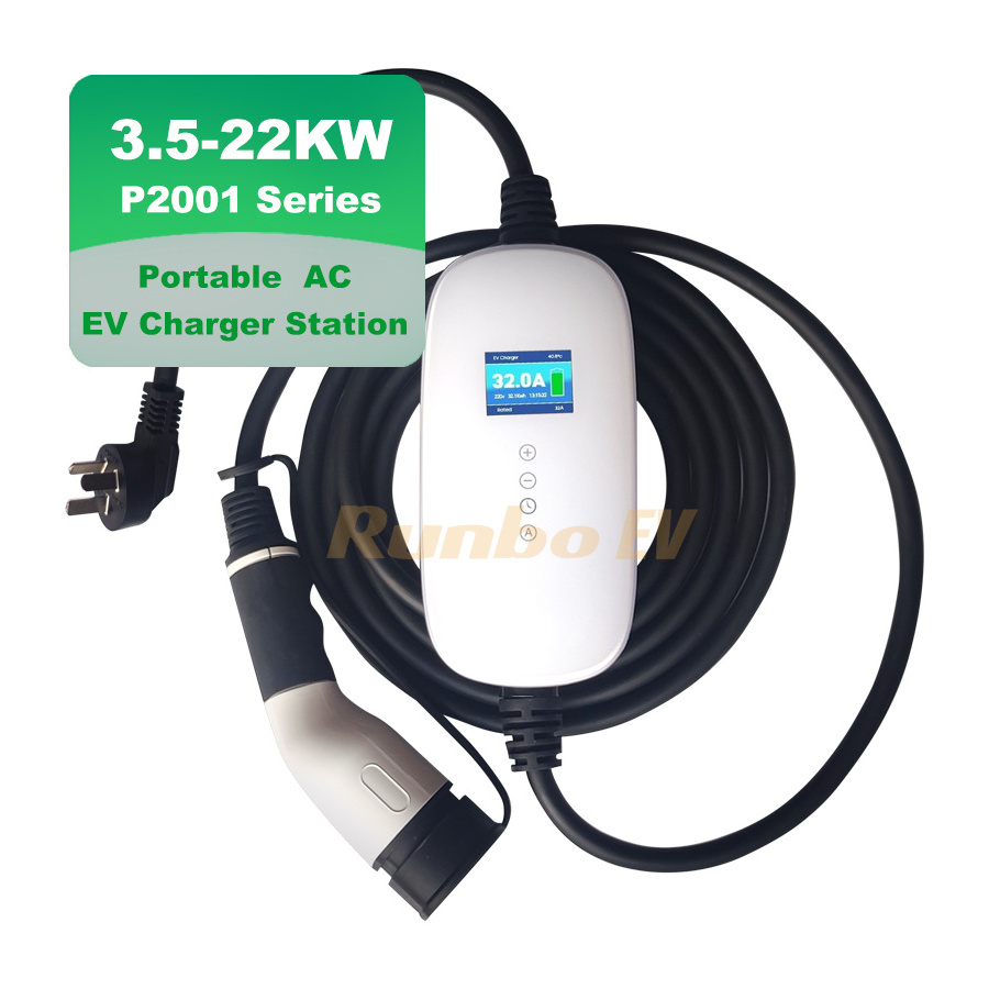 RunboEV P2001 ev charging pile mini wall charger 11kw 22kw wall charger byd tesla home ev charger