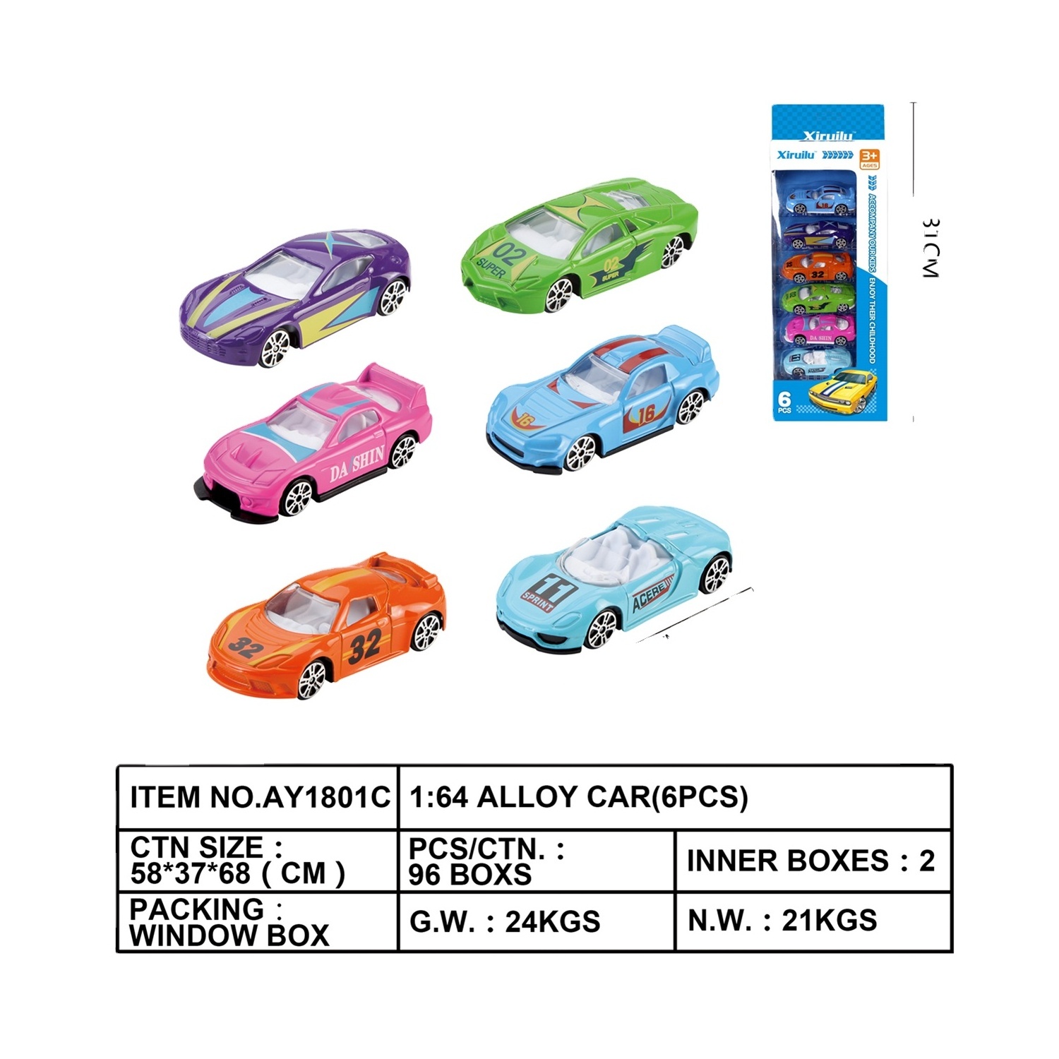 Car Toy Set Model Car Diecast Toys Item 16PCS Alloy on Sales New Metal Color Box Mini Size & Gift Sets Unisex 3 Carton 1:64 36