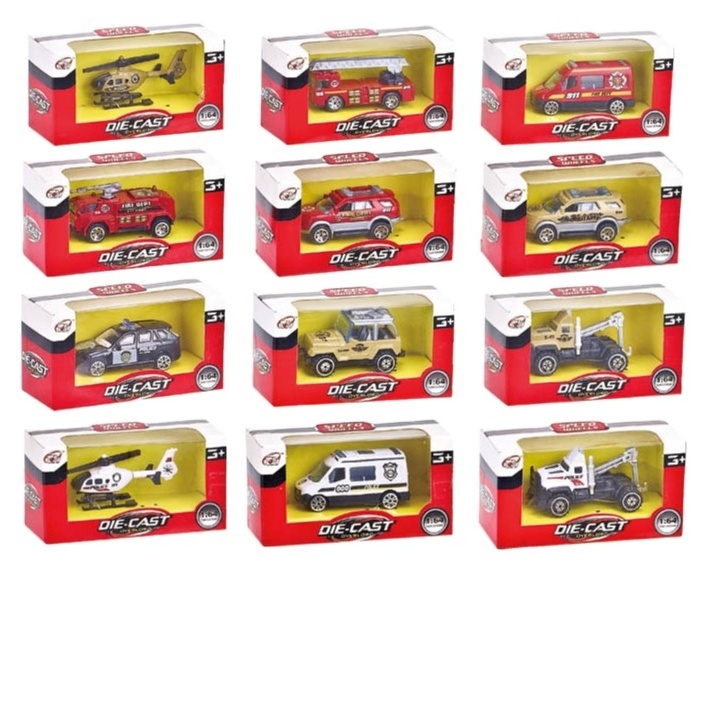 Color Box Model Cars Police Vehicle F Cle Free Wheel Toy Cars Hot Sell Police Toy Unisex Runbo Toys 1:64 Assorted Alloy Metal