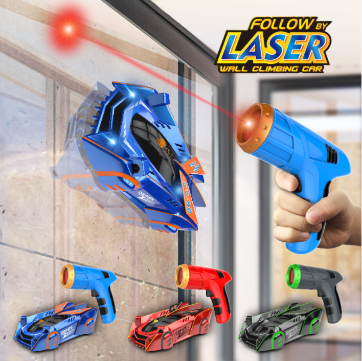 2023 On sales cheapest Kids toy Follow By Laser Infrared Gun Racing rc car wall climbing car