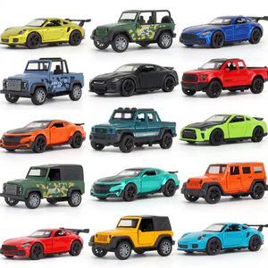 SMall MOQ 1:36 Diecast Toy Vehicles Back Model Car Pull back toy car Wholesale door open pull back car