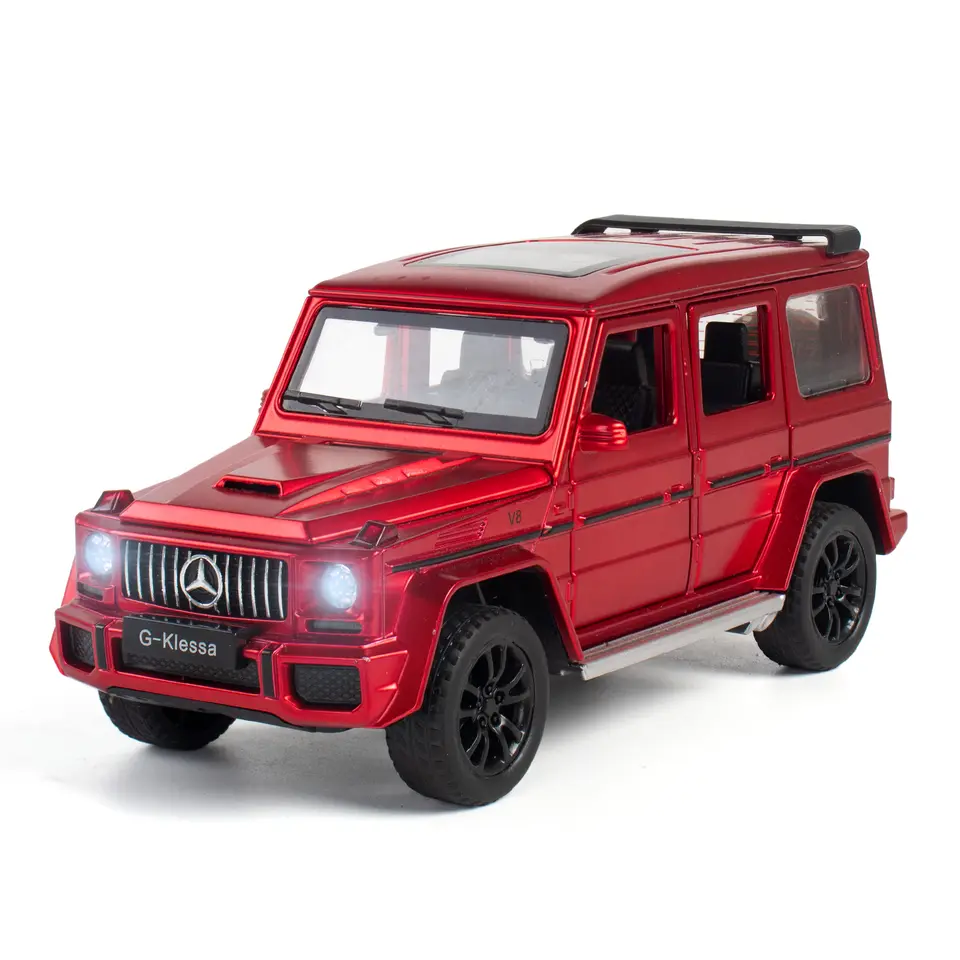 Wholesale 1/32 Metal AMG G63 die cast car model toy for kids pull back simulation alloy car toy With Sound/Light