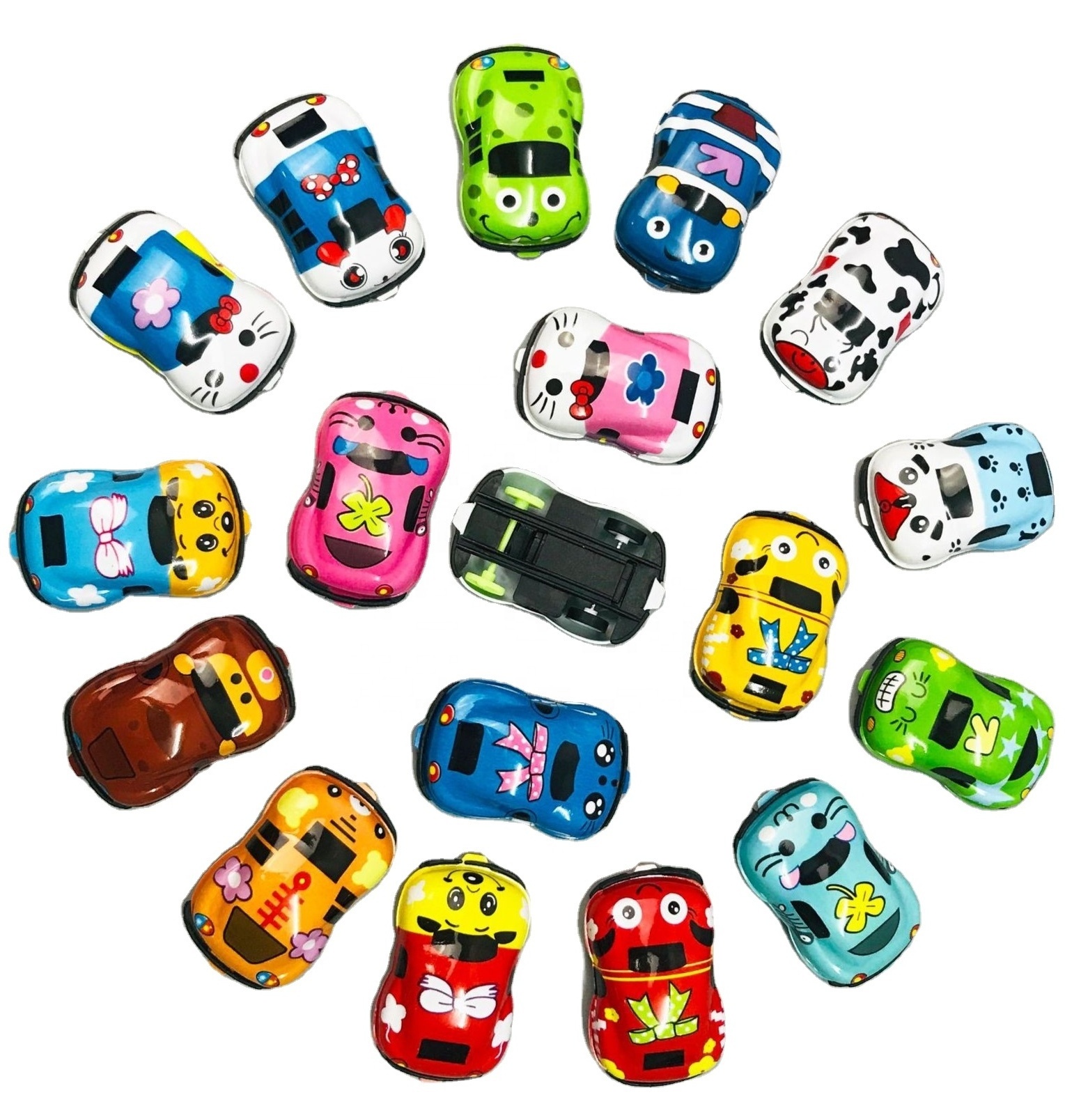 Free Sample High quality graffiti vehicle mini plastic pull back car toys for kids