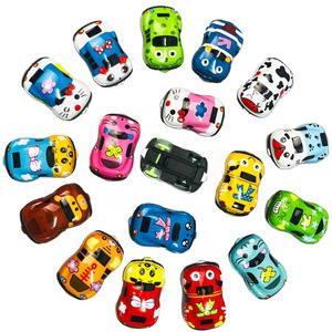 Free Sample High quality graffiti vehicle mini plastic pull back car toys for kids