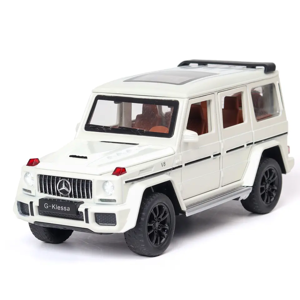 Wholesale 1/32 Metal AMG G63 die cast car model toy for kids pull back simulation alloy car toy With Sound/Light