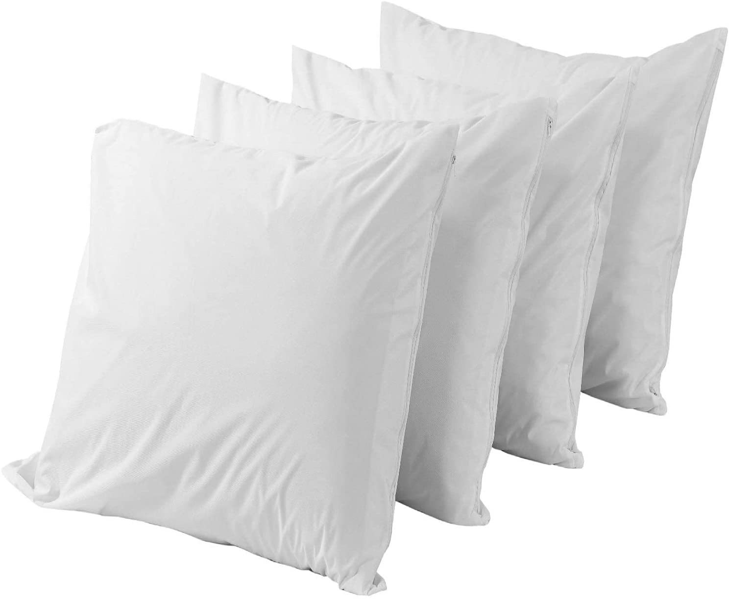 Premium Zipper Waterproof Pillow Cover White Soft Hotel Bed Case Protector Terry Covers pillow case inner