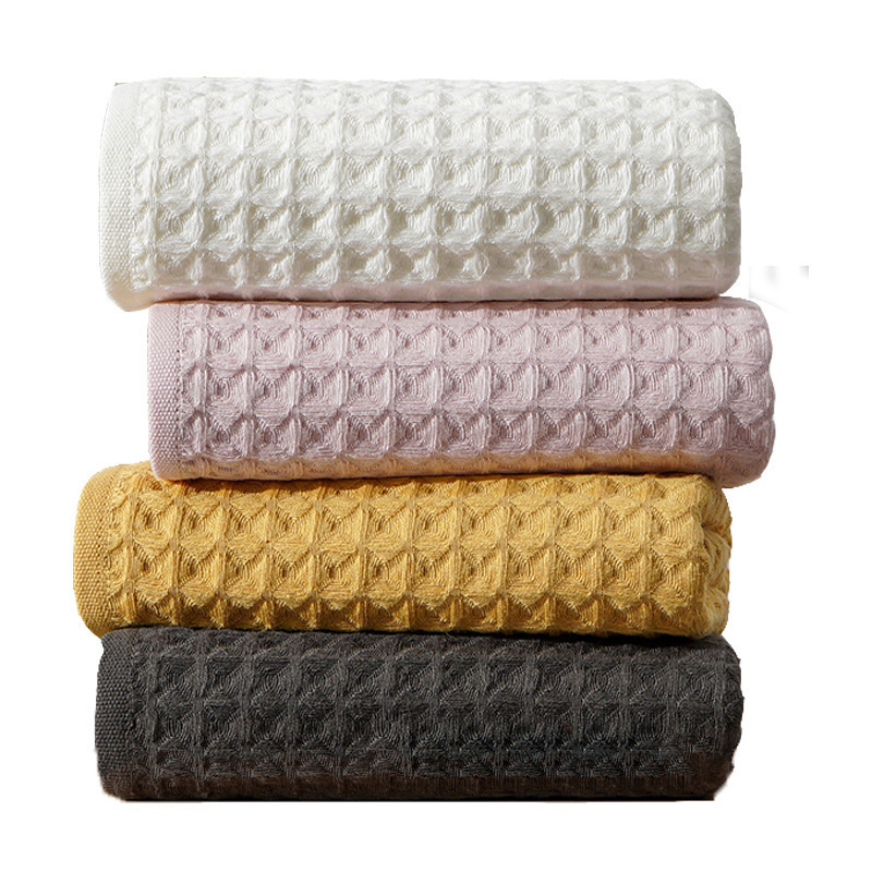 Cotton waffle towel adult household soft absorbent cotton face with hand gift wholesale