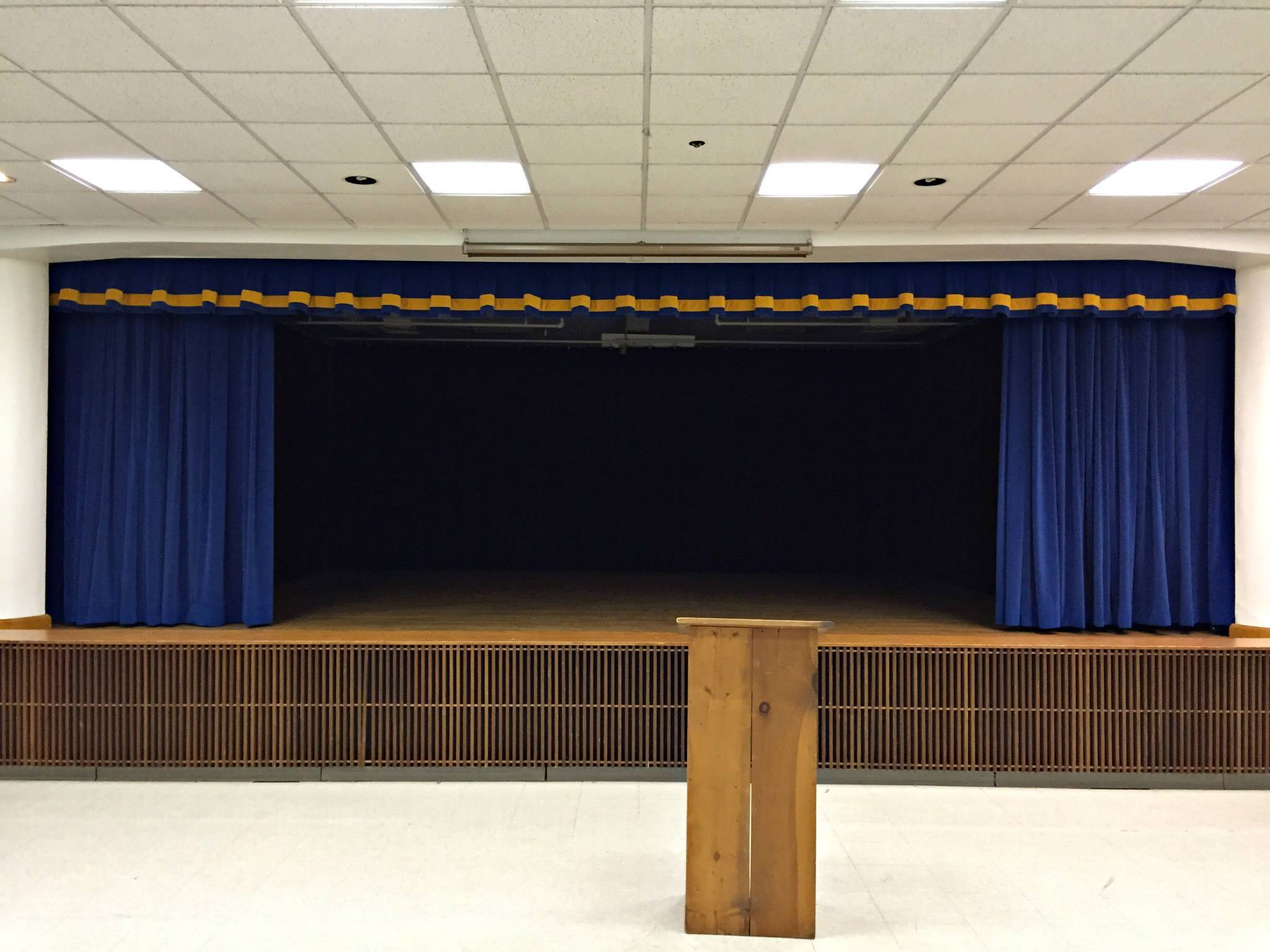 Flame Retardant 100% Polyester Velvet Blackout Curtains High Stage Curtains for Show