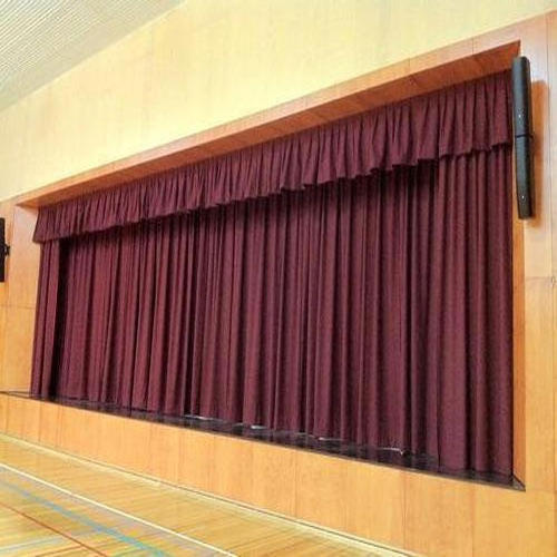 Flame Retardant 100% Polyester Velvet Blackout Curtains High Stage Curtains for Show