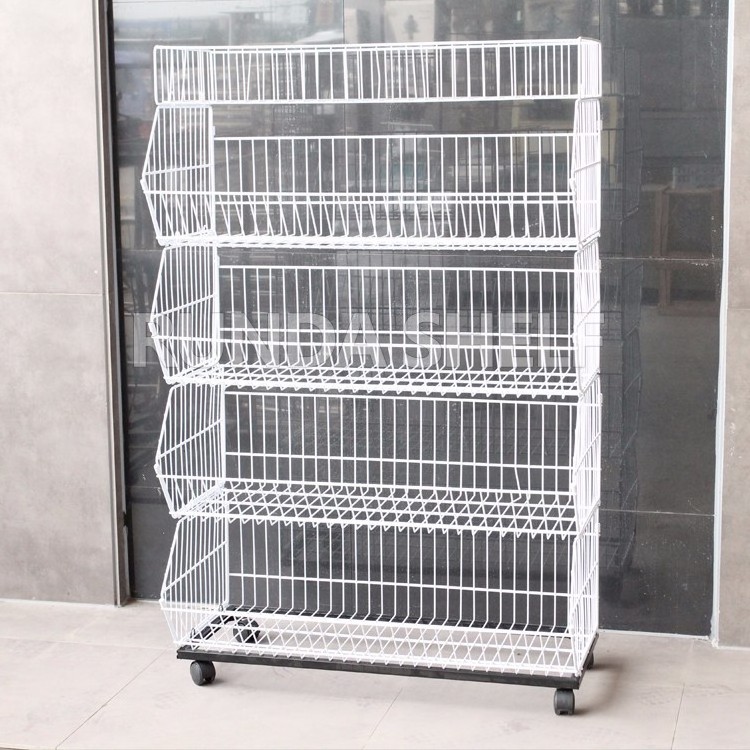 WMS-01 metal wire mesh basket shelf