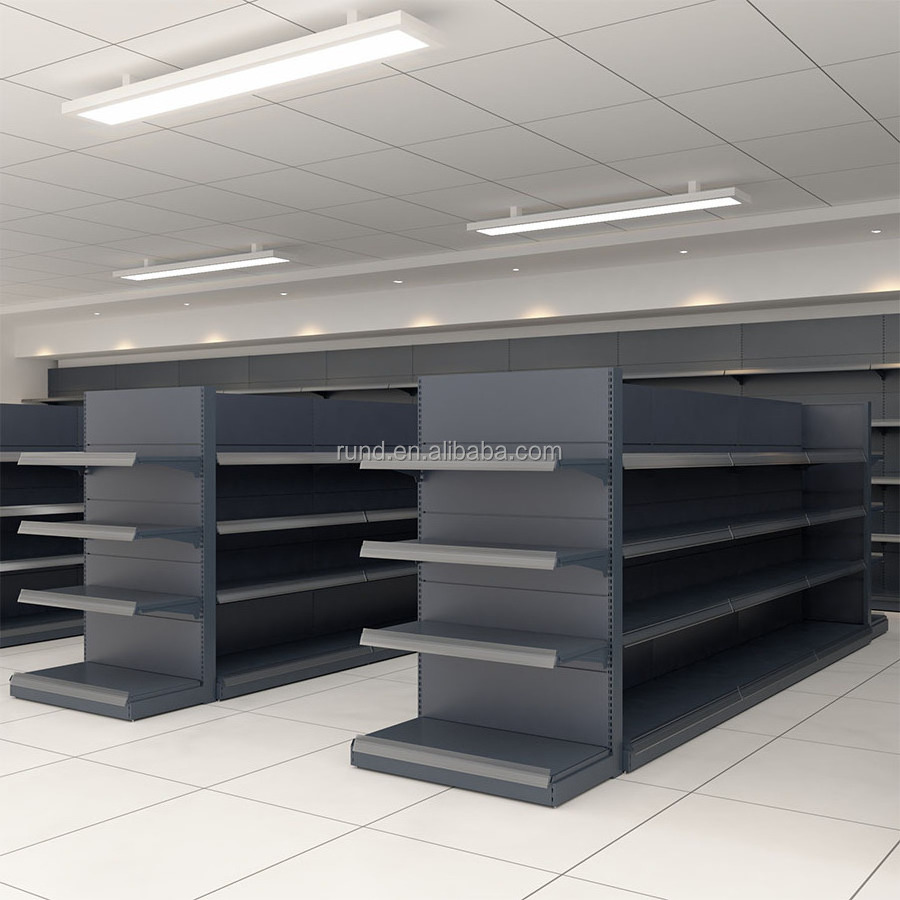 Shelves for Retail store display rack  120KG for  grocery and supermarket items food and Gondola Shelves