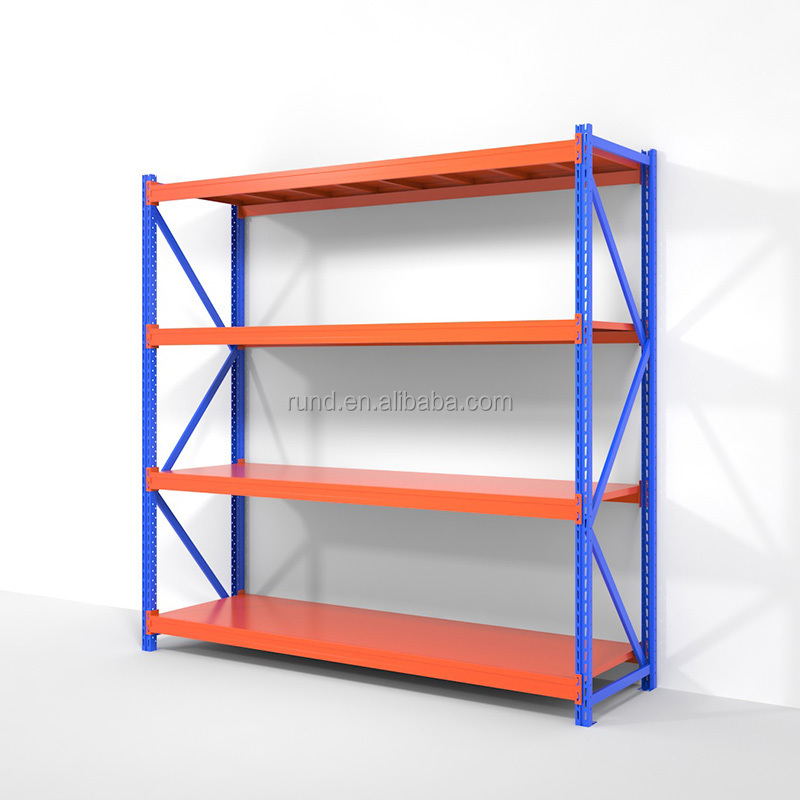 Metal Racking Shelf For Medium Duty Steel Rack Long Span Metal Boltless ...