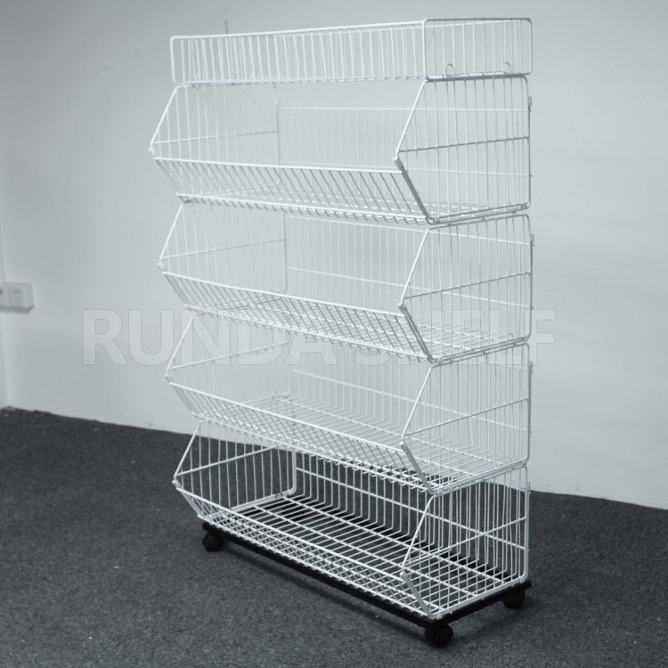 WMS-01 metal wire mesh basket shelf