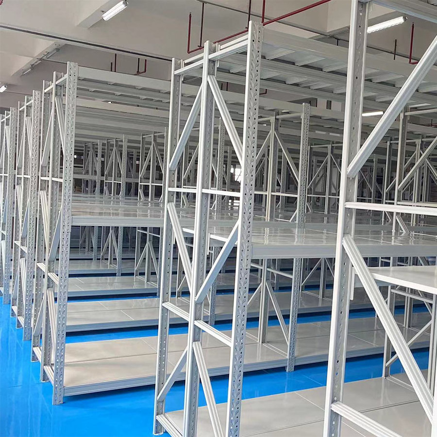 Light and Heavy Steel Shelves Non Punching Adjustable Commodity Shelves Industrial Metal Unit Stacking Racks