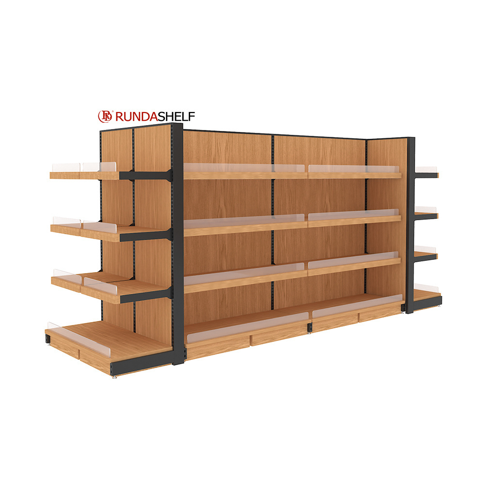 RunDa Heavy Duty Supermarket Metallic Shelves Store Display Racks Gondola Shelving OEM and ODM