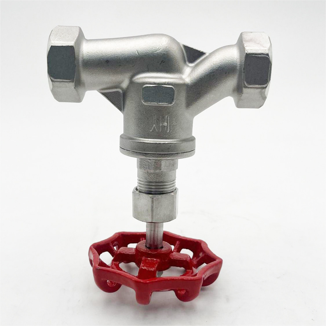 SS304 PN16 DN25 Screw Stop Valve Manual Stainless Steel S-Type Threaded Globe Valve