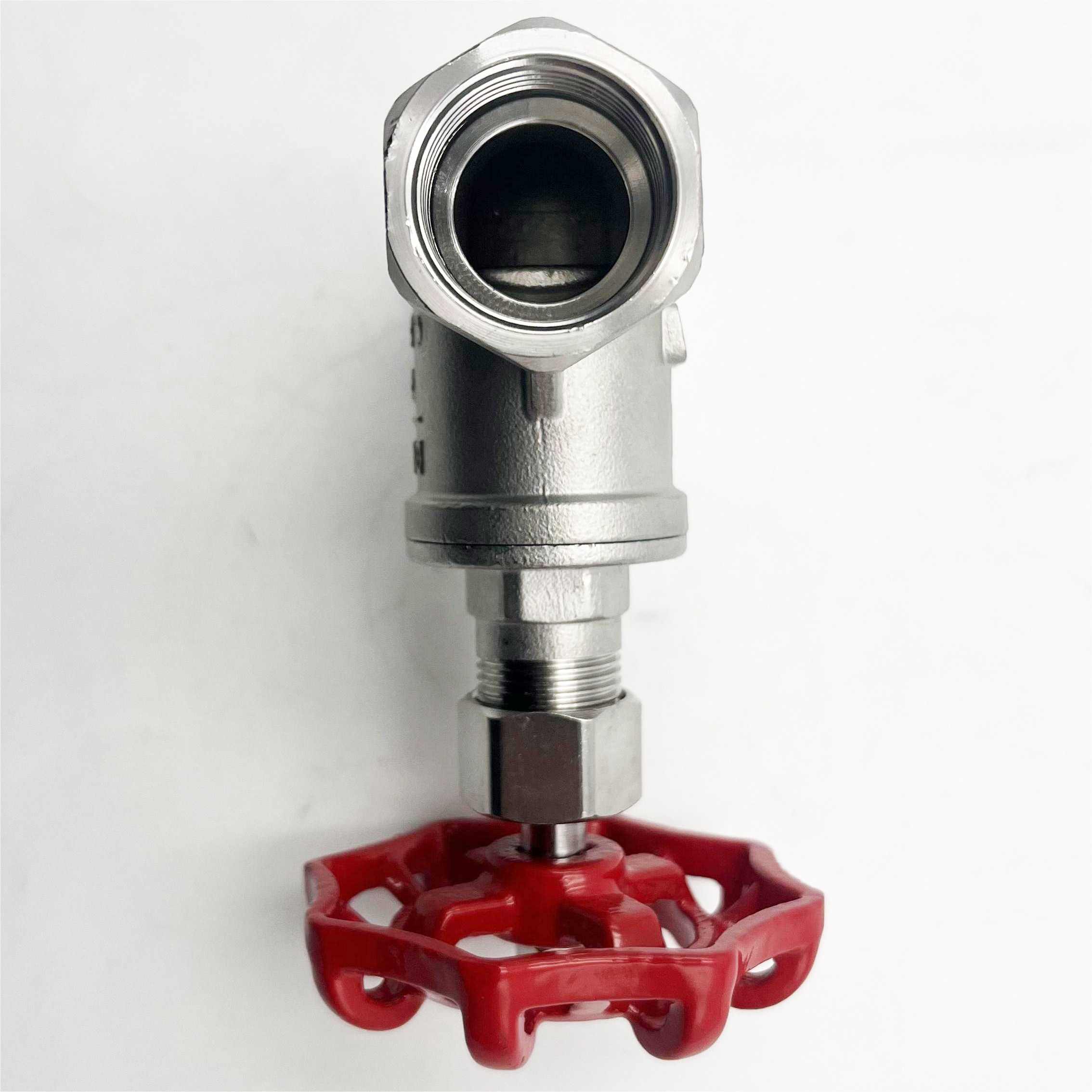 SS304 PN16 DN25 Screw Stop Valve Manual Stainless Steel S-Type Threaded Globe Valve