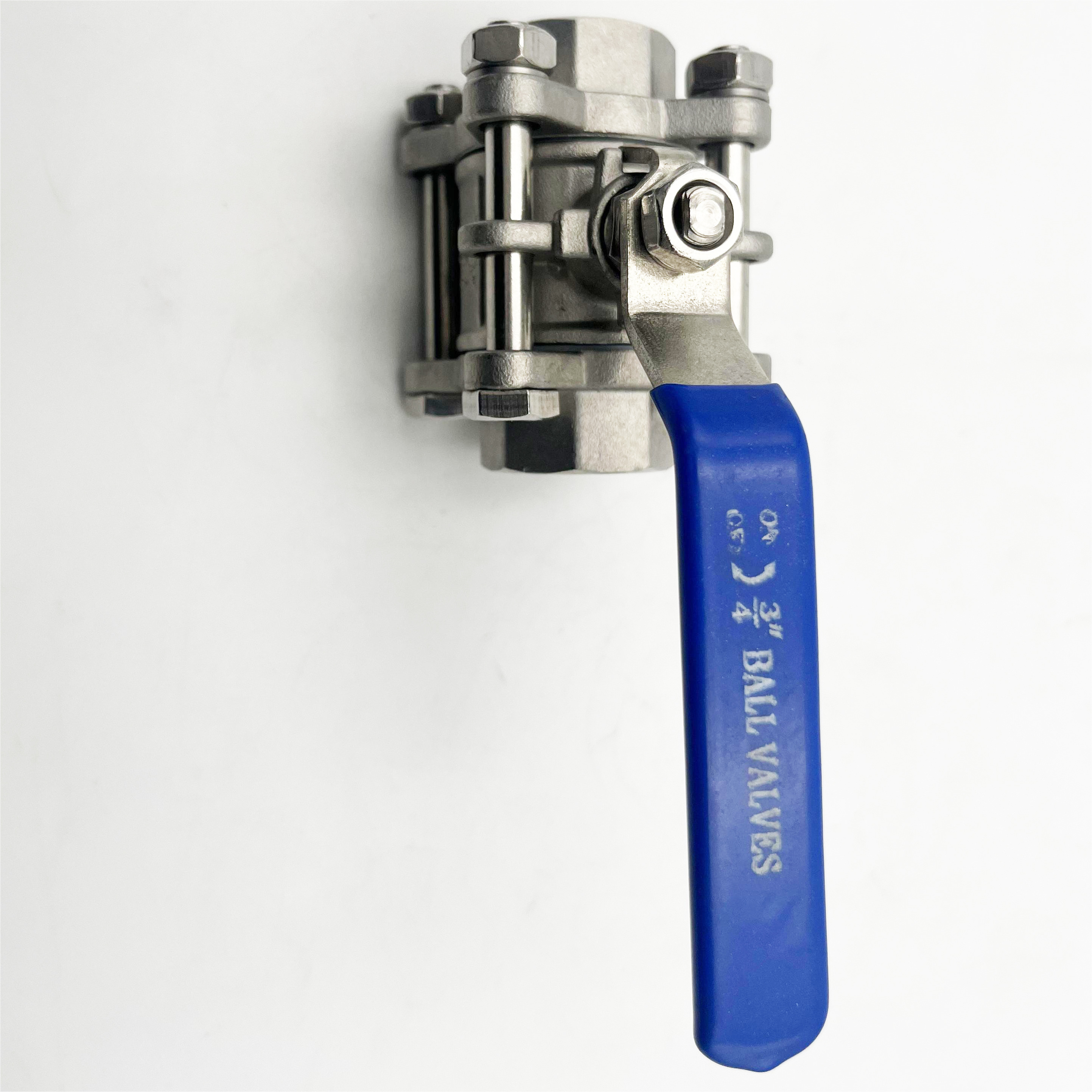 Manual three piece ball valve 2inch 1000WOG 3pc SS304 SS316 CF8 CF8M NPT BSP G thread stainless steel ball valve