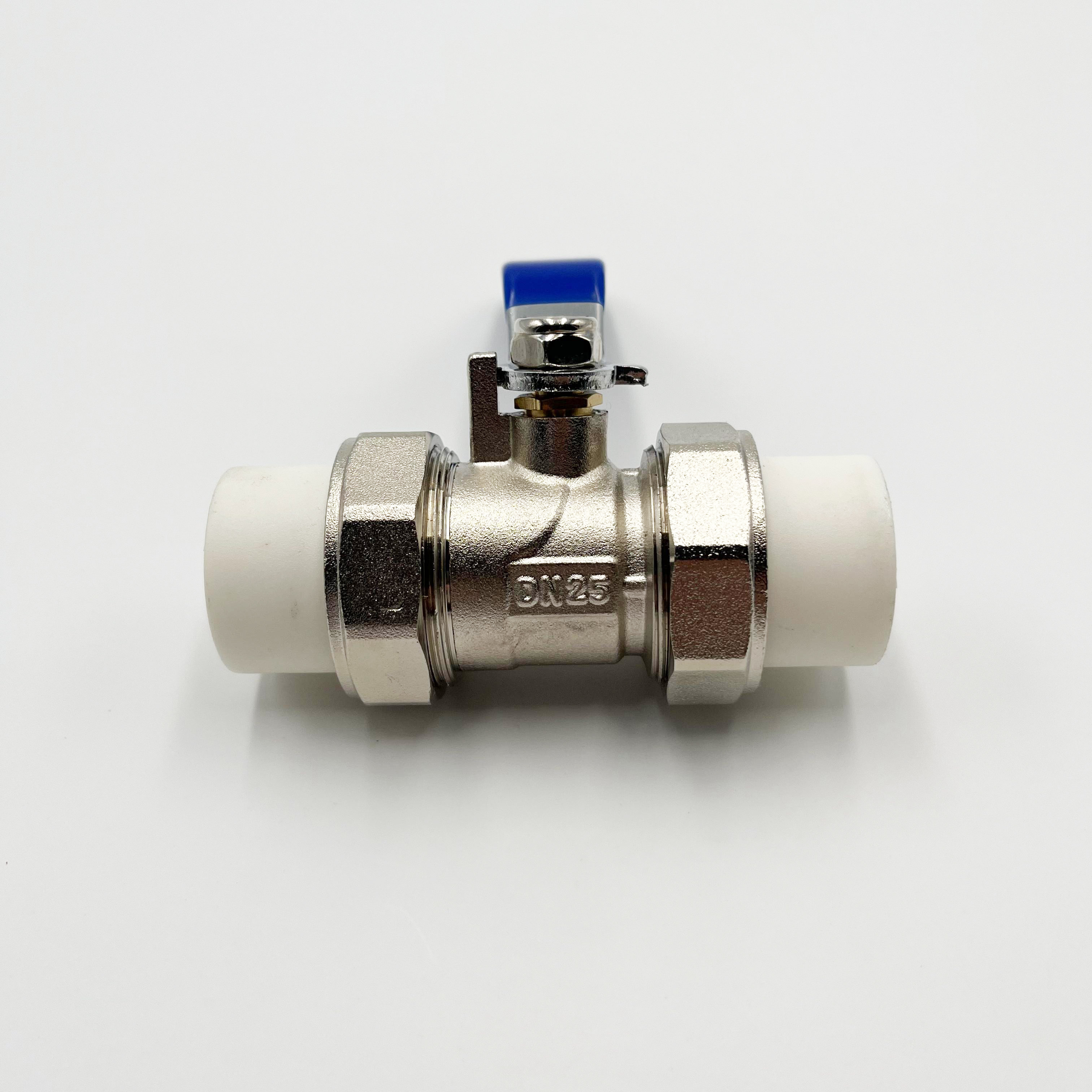 PPR Double Union Brass Ball Valve Hot Melt Tap Water Pipe Valve Heating Pipe Switch