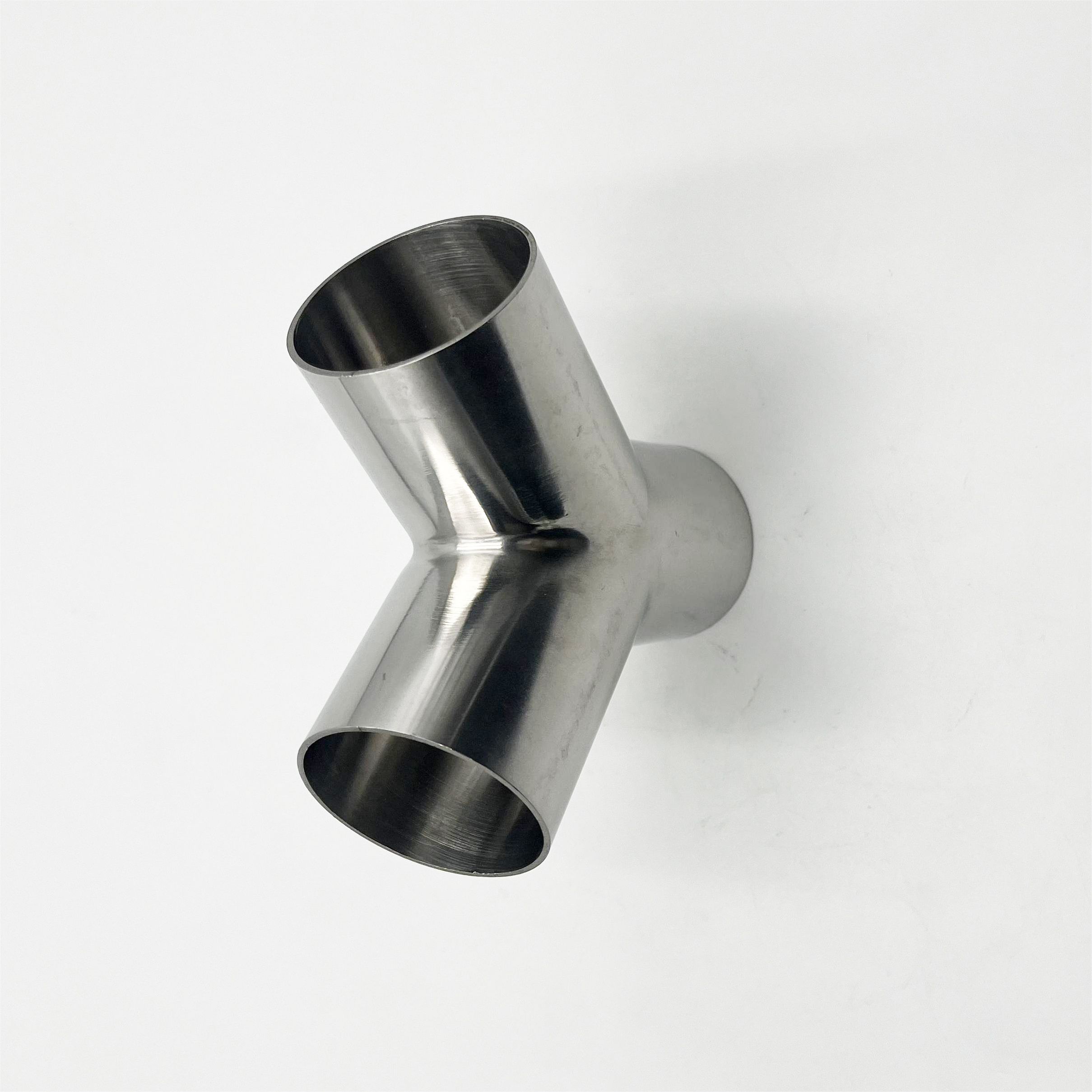 Sanitary High Quality Stainless Stainless 304/316L Tee Triclamp Pipe Fittings 1inch or 3 inch SS304 Weld Y-type TEE