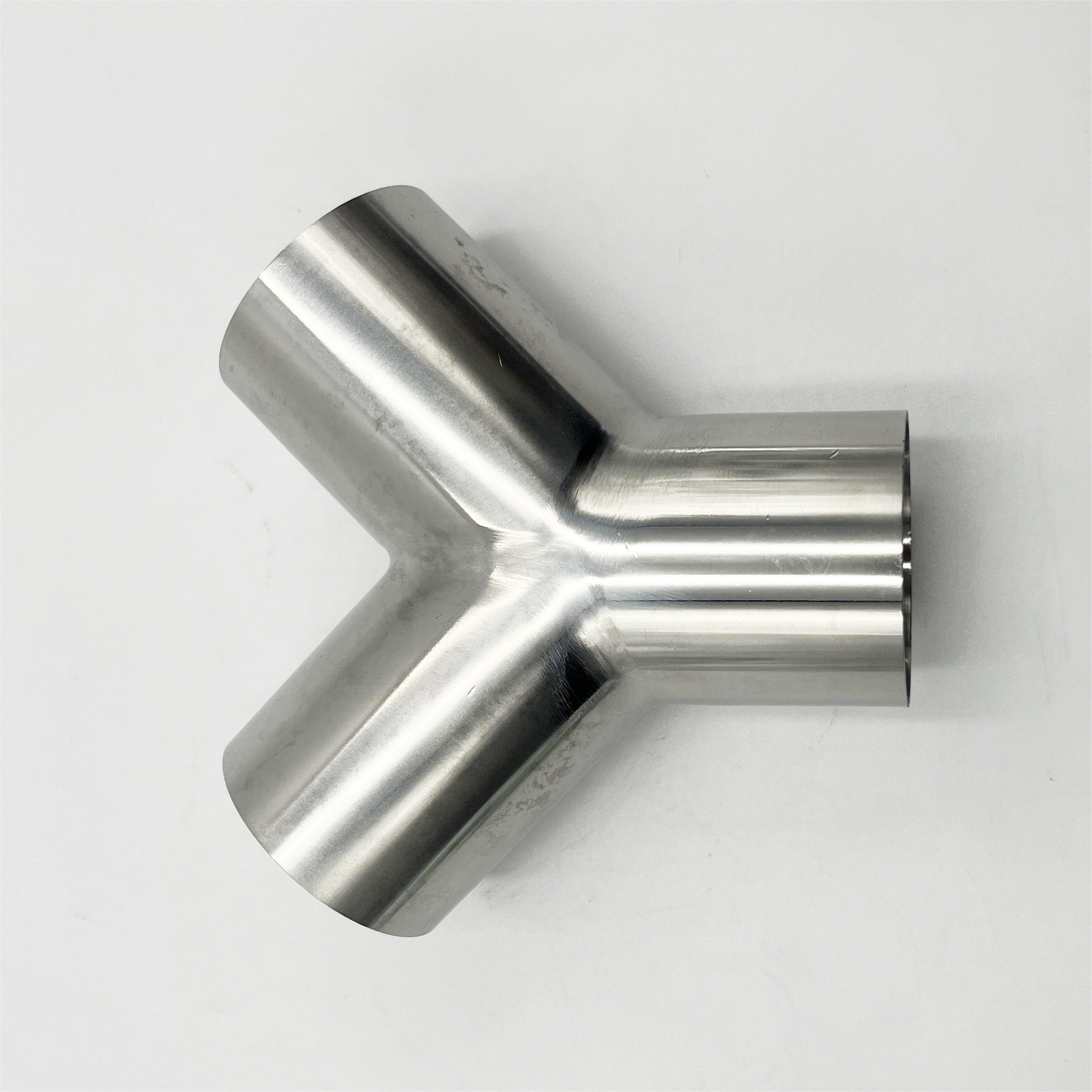 Sanitary High Quality Stainless Stainless 304/316L Tee Triclamp Pipe Fittings 1inch or 3 inch SS304 Weld Y-type TEE