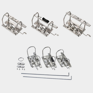 Metal Fasteners File Folder Accesorios de papelera box file clip stainless steel metal lever arch clip