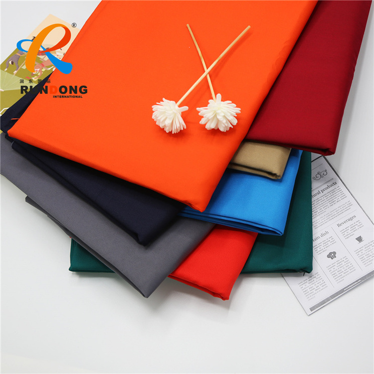 Rundong high quality stock  woven polyester  tr 65/35  uniform   polycotton cotton uniform  fabric