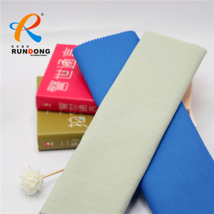 Rundong 65 35 pc  peach TC twill 21*21 108*58 flame retardant 100% cotton 7*7 workwear twill fabrics