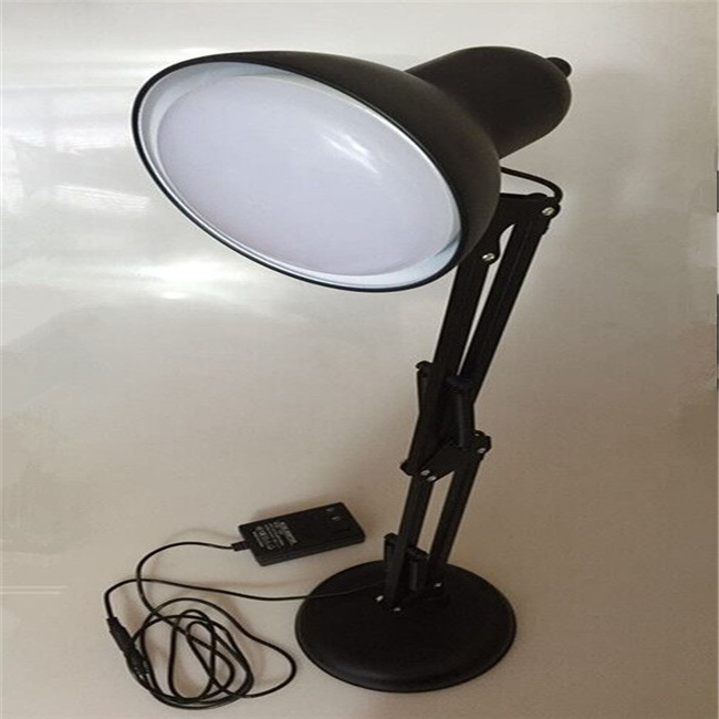 hot Office Studio Home Desk Lamps Led Bulb Lamps Table Black Desk Light Flexible Swing Arm Clamp Mount Lamp for home