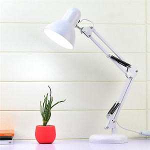 hot Office Studio Home Desk Lamps Led Bulb Lamps Table Black Desk Light Flexible Swing Arm Clamp Mount Lamp for home