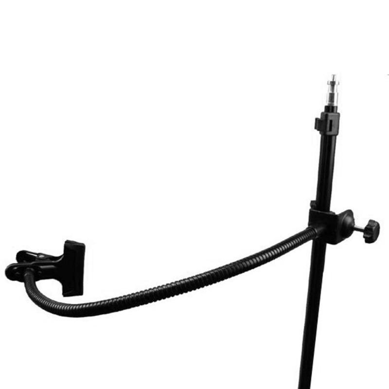 Photo Studio Light Stand Background Holder C Clamp Clip Flex Arm Reflector Premium Aluminum Alloy Magic Clamps with Flex Arm