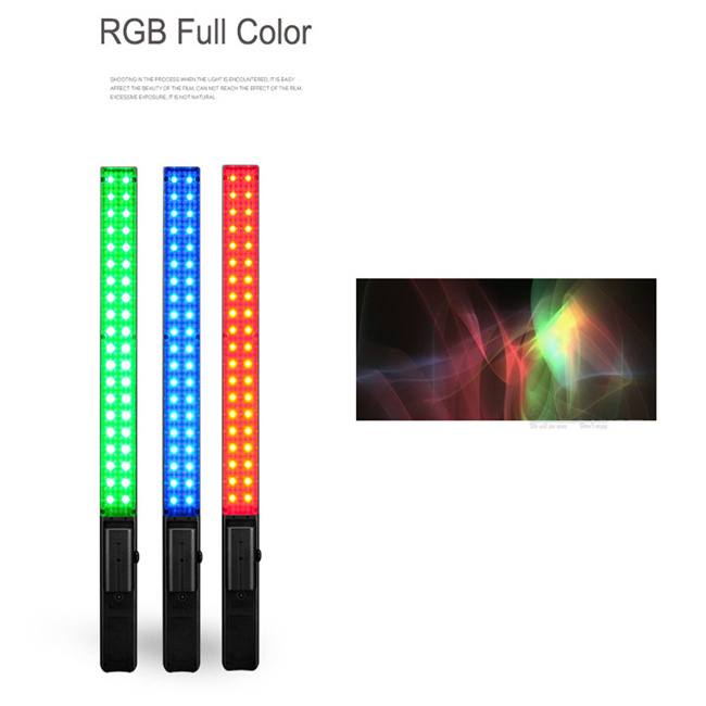 YONGNUO YN360 RGB pro led video light 3200-5500k RGB Colorful Handheld LED Video Light with AC Power adapter kit