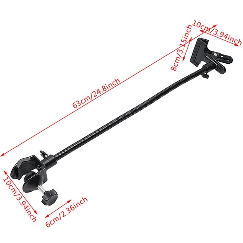 Background Holder Clamp Clip Camera Photo Studio Accessories Light Stand Flex Arm Reflector Photo Camara