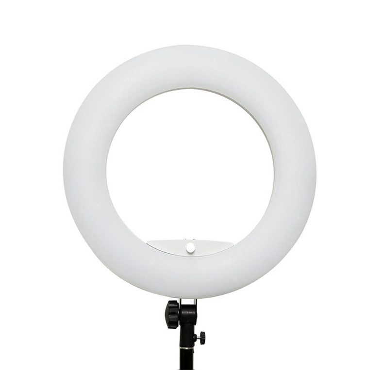 FS-480 FS-480II led photography studio ring light lamp 48w circle lights 3200-5500k video lamp for salon makeup white black