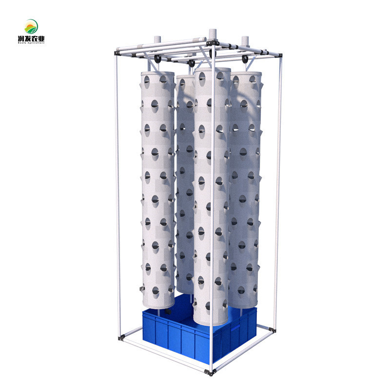 Hydroponics Growing System Vertical Farming Rotating Tower Aeroponic Tower Planting System With Grow Light