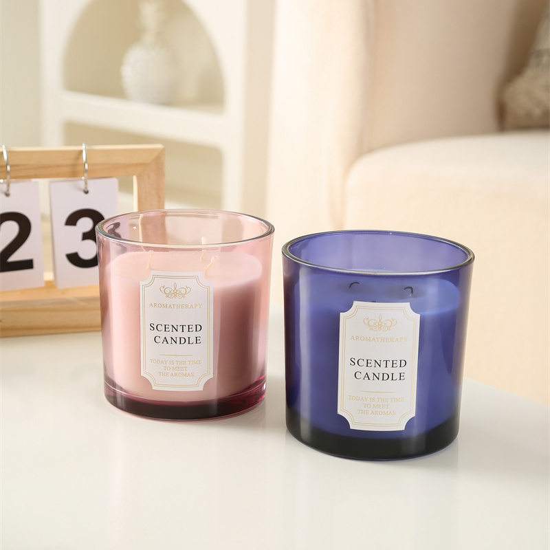 Wholesale luxury scented candles private label three wick scented candle