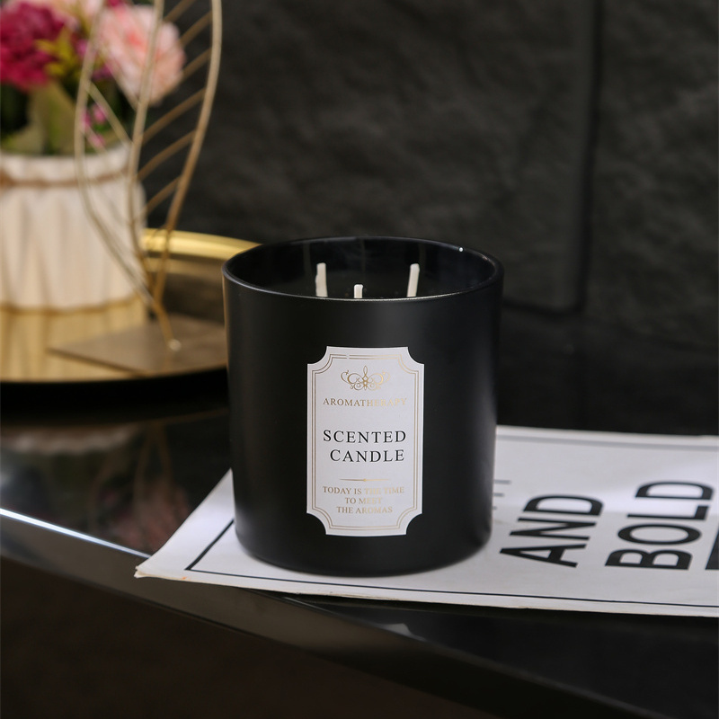 Wholesale luxury scented candles private label three wick scented candle