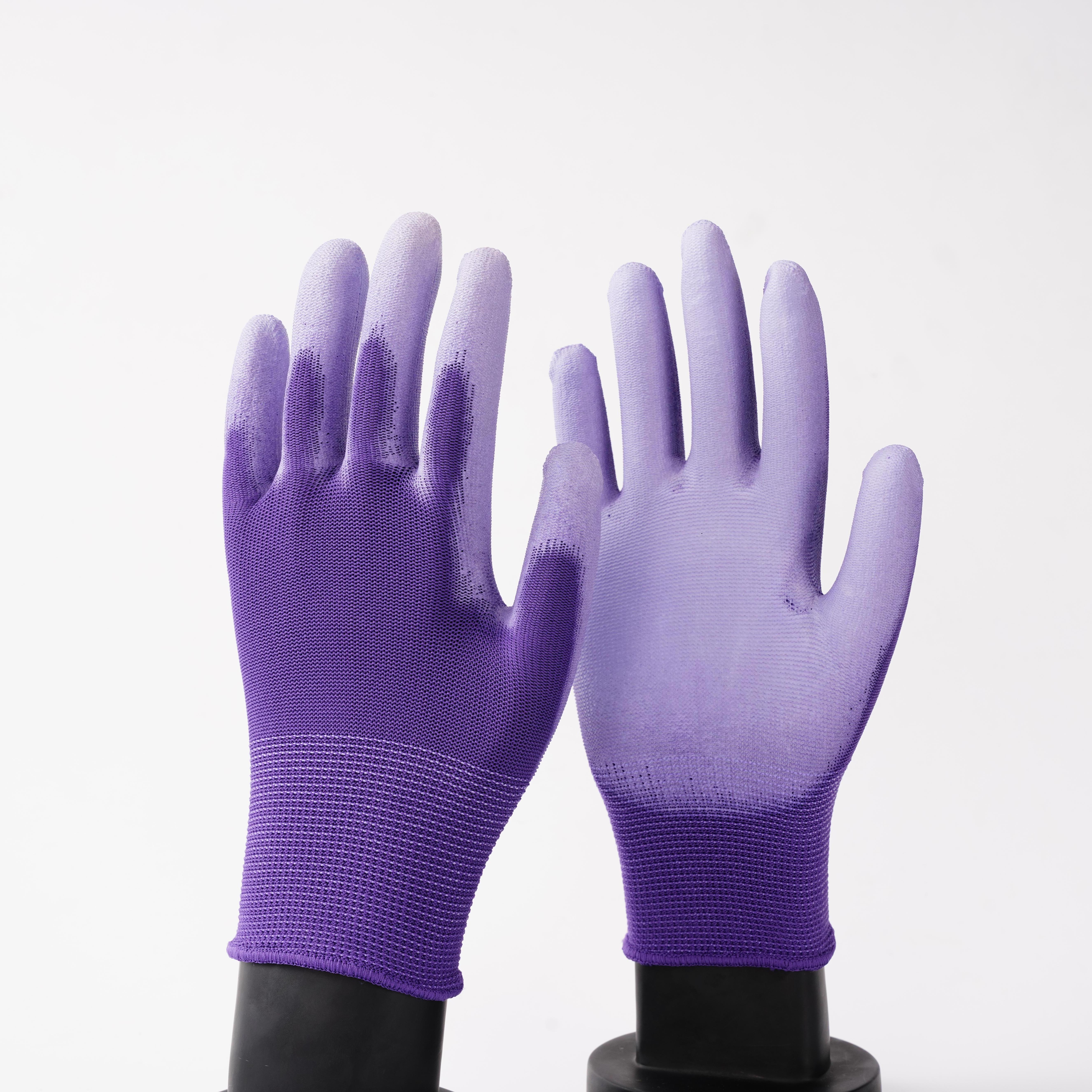 Good Quality Anti-Static Warm Black Coated Work Bodyguard Safety Gloves Touch Pu Working Glove